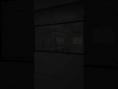 Película PDLC inteligente templada, conmutable, vidrio de privacidad energizado, atomizado.